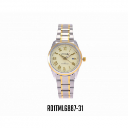 RELOJES VIROX EN ACERO DAMA REDONDO BICOLOR DORADO NÚMEROS ROMANOS