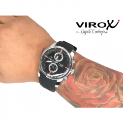 RELOJ VIROX BISEL INTERNO MULTIFUNCIONAL NEGRO/NARANJA