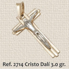 DIJE CRUZ EN ORO AMARILLO Y...